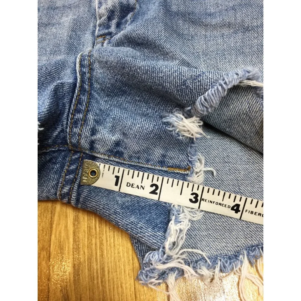 Blanknyc The Barrow Vintage High-Rise Distressed Denim Shorts Size 29